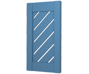 The Chevington - Diagonal Louvre Decorative Faux Wood Shutters The Chevington - Diagonal Louvre Decorative Faux Wood Shutters