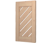The Chevington - Diagonal Louvre Decorative Pine Shutters The Chevington - Diagonal Louvre Decorative Pine Shutters