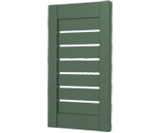 The Croxton - Flat Open Louvre Decorative Faux Wood Shutters The Croxton - Flat Open Louvre Decorative Faux Wood Shutters