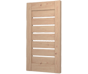 The Croxton - Flat Open Louvre Decorative Pine Shutters The Croxton - Flat Open Louvre Decorative Pine Shutters