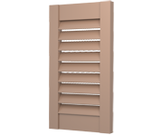 The Kensington - Open Recessed Louvre Decorative Faux Wood Shutters The Kensington - Open Recessed Louvre Decorative Faux Wood Shutters