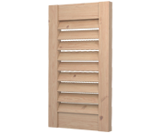 The Kensington - Open Recessed Louvre Decorative Pine Shutters The Kensington - Open Recessed Louvre Decorative Pine Shutters