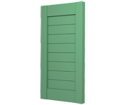 The Kilverstone - Flat Closed Louvre Decorative Faux Wood Shutters The Kilverstone - Flat Closed Louvre Decorative Faux Wood Shutters