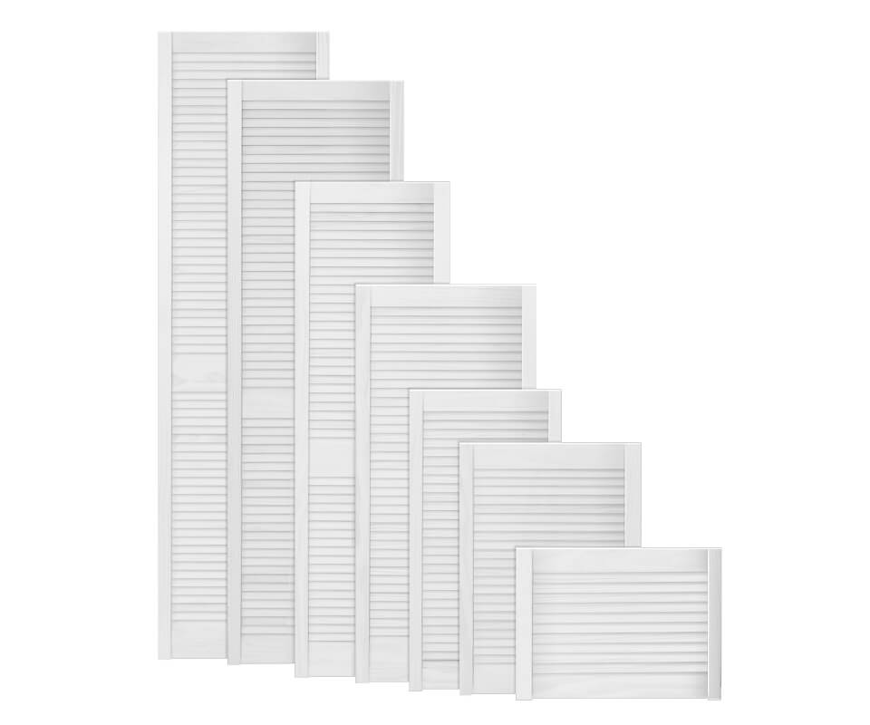 White Line White Painted Open Louvre Doors
White Line White Painted Open Louvre Doors